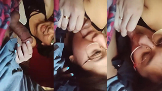 Pacar Kacamata Cantik Yang Rajin Belajar Oral