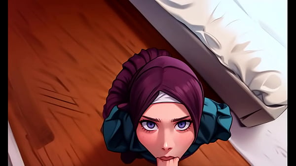 Gadis Muslimah Berhijab Tunduk Dan Berlutut, Mengisap Kontolku Dengan Penuh Nafsu Seperti Pelacur Patuh