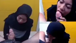 Tkw Berhijab Menggoyang Kontol Besar