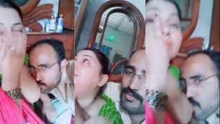 Pervert Sucks His Bhabhi’s Boobs And Kisses Her