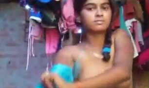 Gadis Desa Buka Baju Salwar Kameez Sampai Telanjang